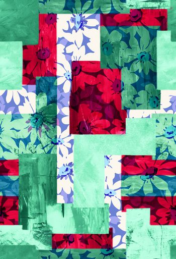 1498371-彩色几何组合雏菊-2