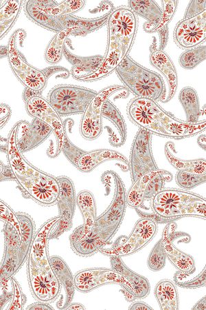 佩斯利印花华亿平台图片