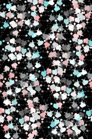 抽象男装印花华亿平台图片