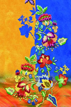 连衣裙印花华亿平台图片