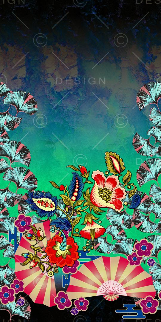 连衣裙印花华亿平台图片