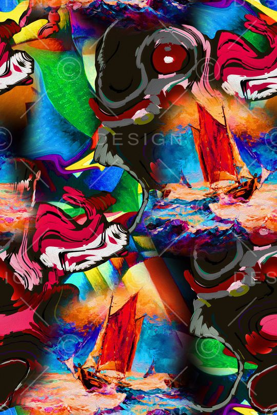 几何印花华亿平台图片