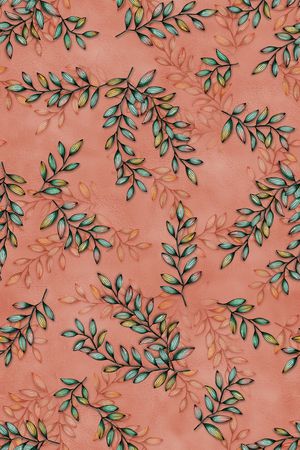 绿植树叶印花华亿平台图片