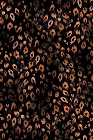 黑底花卉印花华亿平台图片