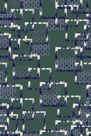 格子印花华亿平台图片