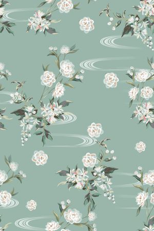 绿植树叶印花华亿平台图片