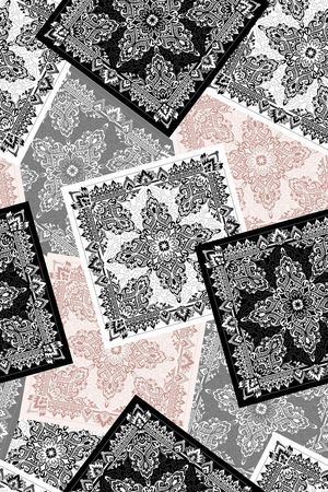 传统纹样印花华亿平台图片