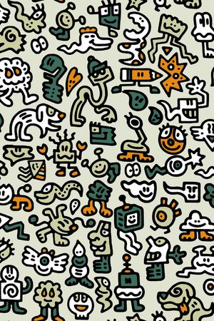 卡通人物印花华亿平台图片