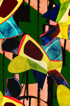 绿植树叶印花华亿平台图片