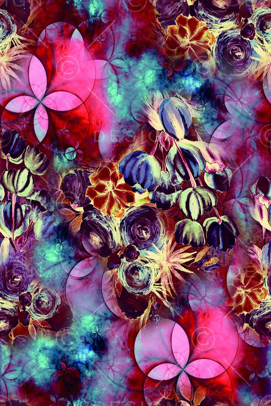 绿植树叶印花华亿平台图片