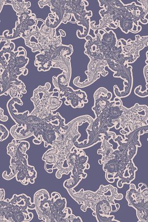 民族花卉印花华亿平台图片