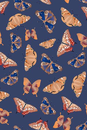 花卉蝴蝶印花华亿平台图片