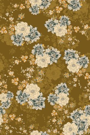 花卉印花华亿平台图片