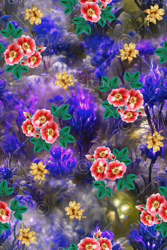 绿植树叶印花华亿平台图片