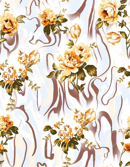 玫瑰花印花华亿平台图片