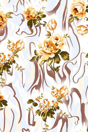 玫瑰花印花华亿平台图片