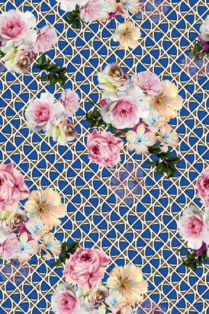 格子印花华亿平台图片