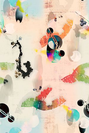 抽象印花华亿平台图片