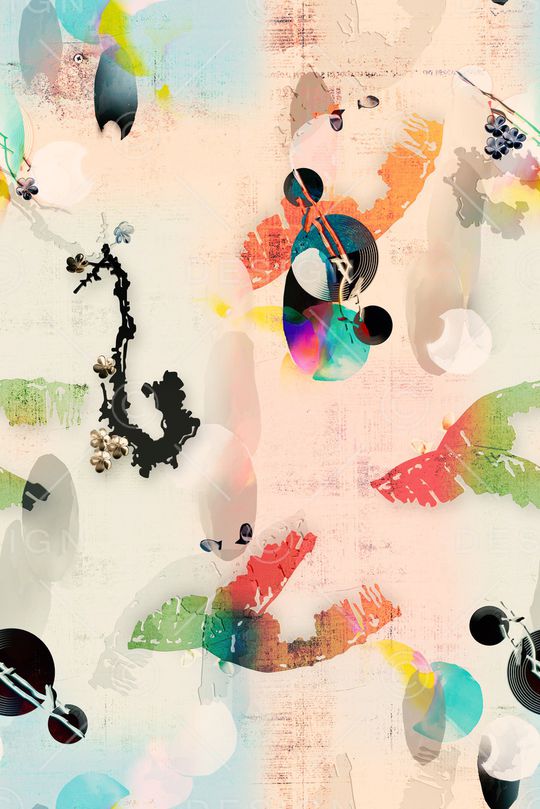 抽象印花华亿平台图片