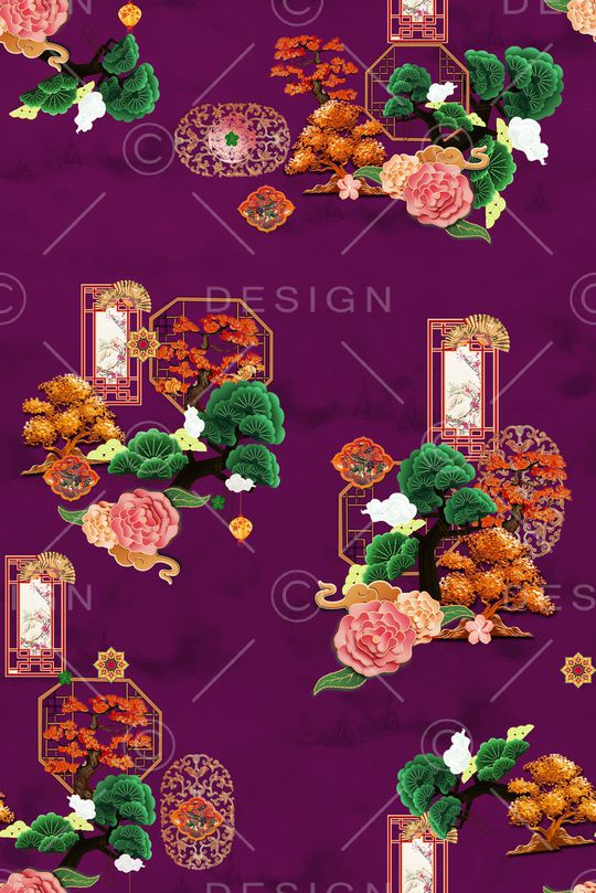 几何印花华亿平台图片