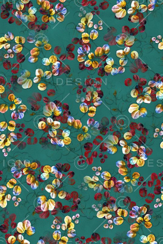 绿植树叶印花华亿平台图片