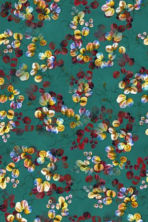 绿植树叶印花华亿平台图片