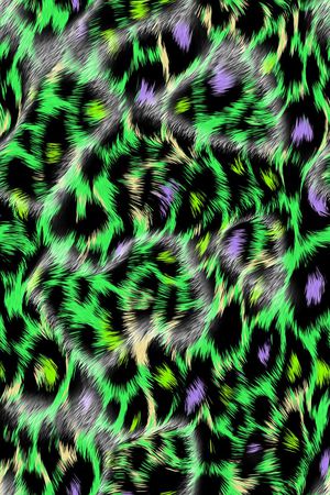 豹纹印花华亿平台图片