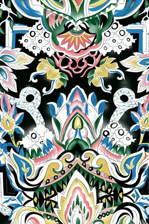 几何印花华亿平台图片