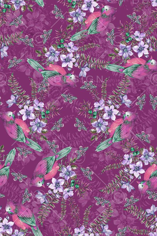 绿植树叶印花华亿平台图片