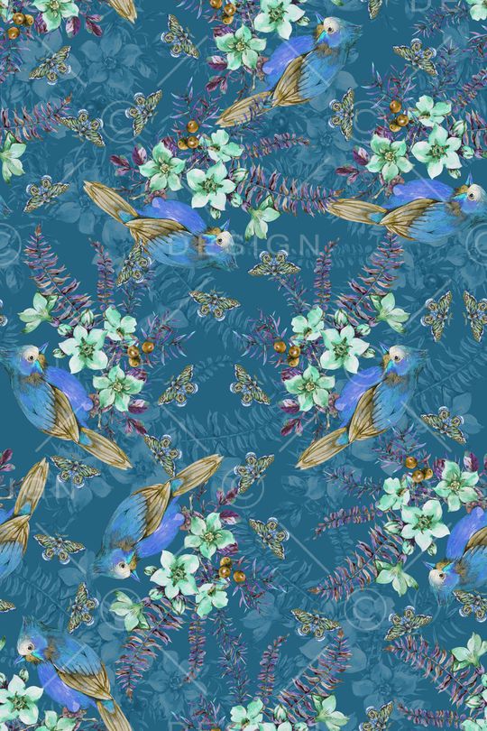 绿植树叶印花华亿平台图片