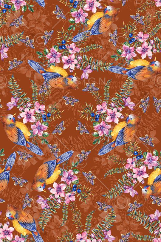 绿植树叶印花华亿平台图片