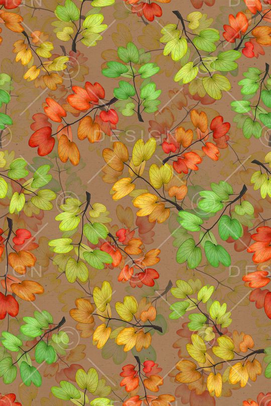 绿植树叶印花华亿平台图片