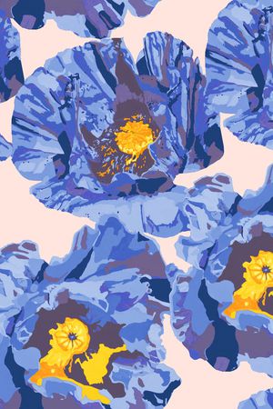 虞美人印花华亿平台图片