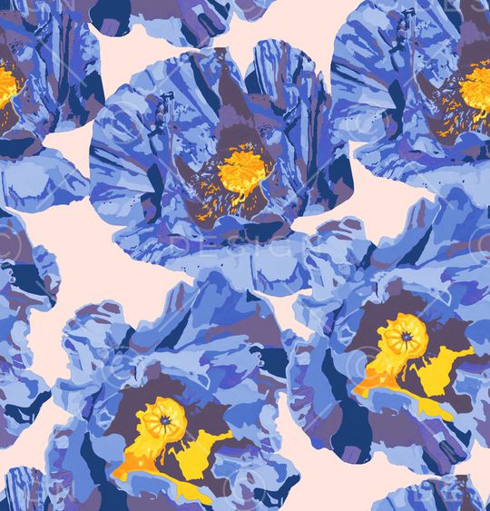 虞美人印花华亿平台图片