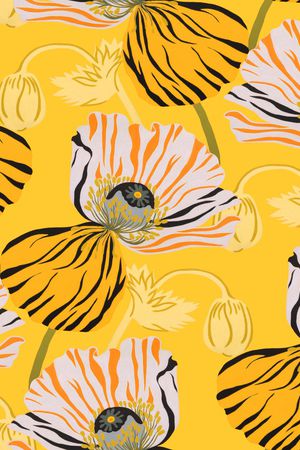 虞美人印花华亿平台图片