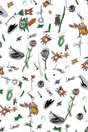 涂鸦印花华亿平台图片