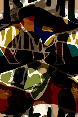 几何印花华亿平台图片