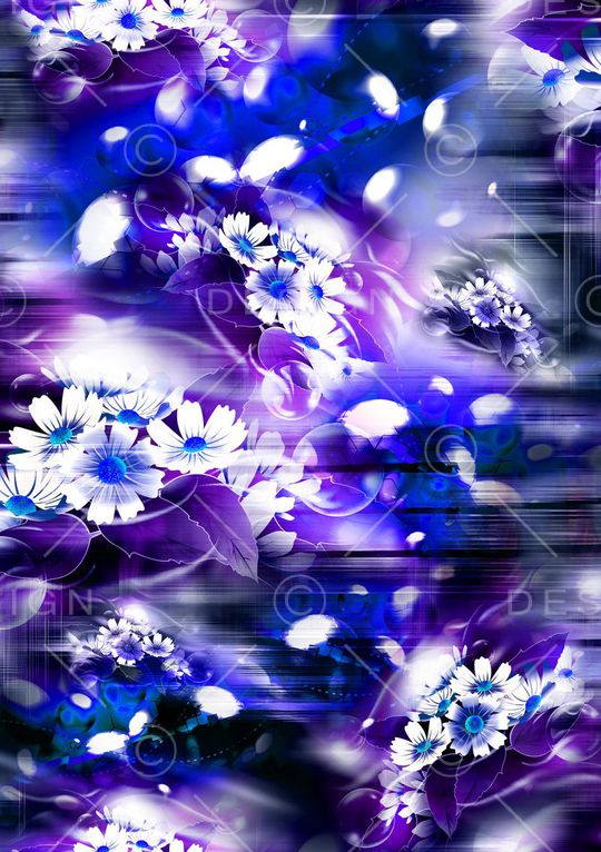 蓝紫印花华亿平台图片