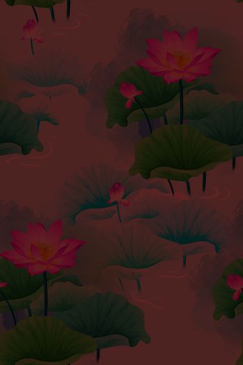 连衣裙印花华亿平台图片