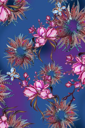 植物印花华亿平台图片