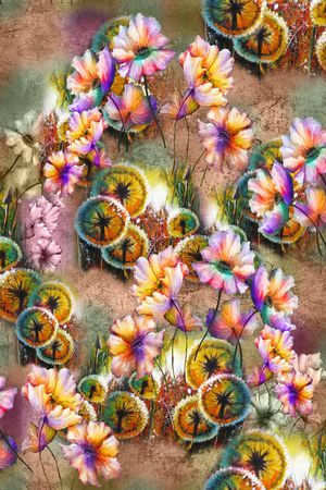 植物印花华亿平台图片