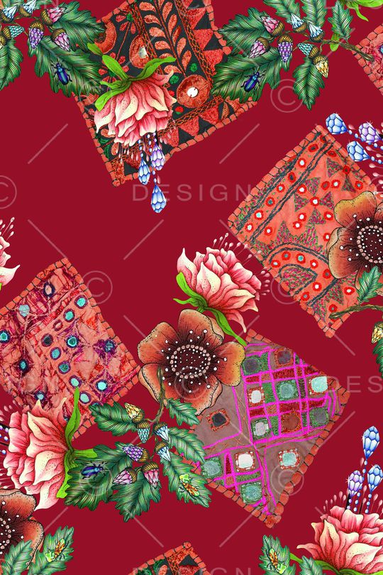 植物印花华亿平台图片