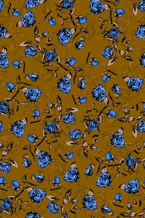 玫瑰花印花华亿平台图片