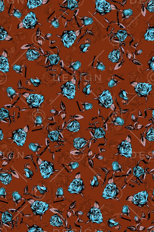 玫瑰花印花华亿平台图片