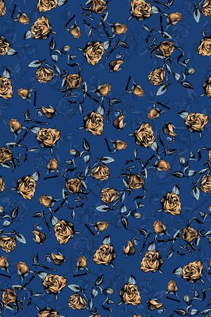 玫瑰花印花华亿平台图片