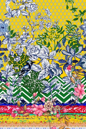 花卉印花华亿平台图片