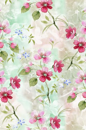 绿植树叶印花华亿平台图片