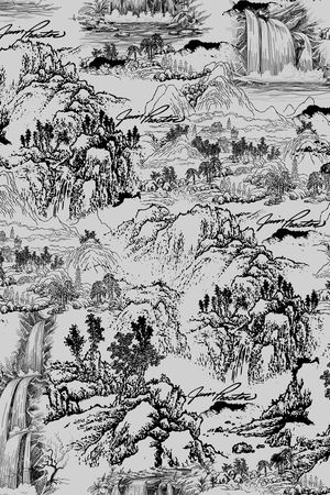 中国风印花华亿平台图片