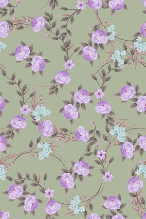 玫瑰花印花华亿平台图片