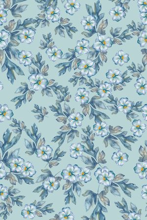 绿植树叶印花华亿平台图片